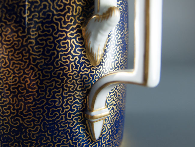 handle on Berlin porcelain coffee can