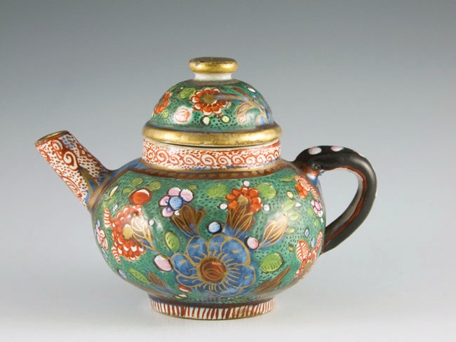 antique Delft toy teapot