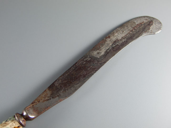 agateware knife and fork
