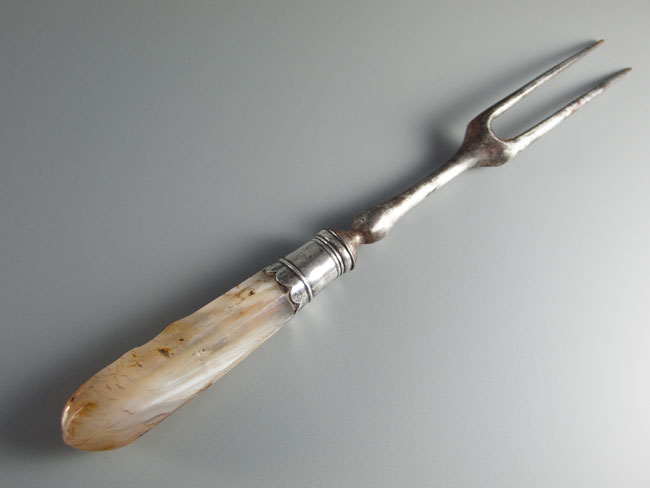 antique agate fork