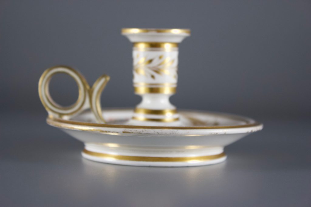 antique porcelain candlestick