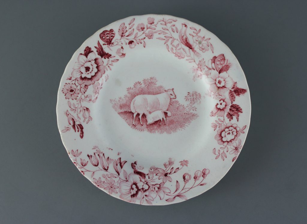 antique nursery plates