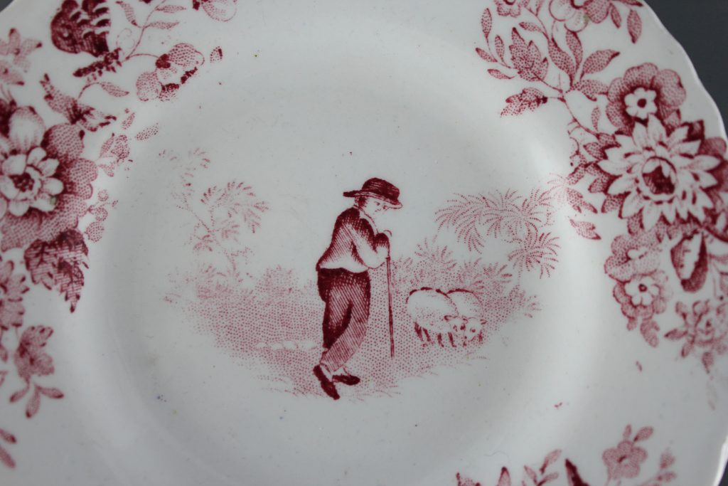 antique nursery plates