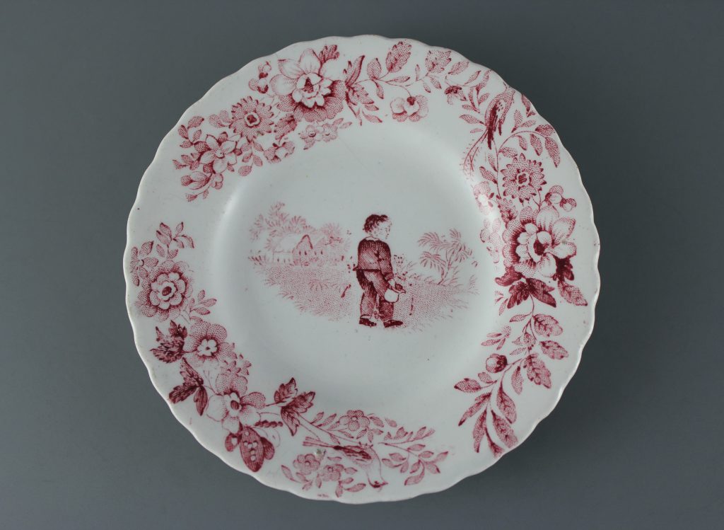 antique nursery plates