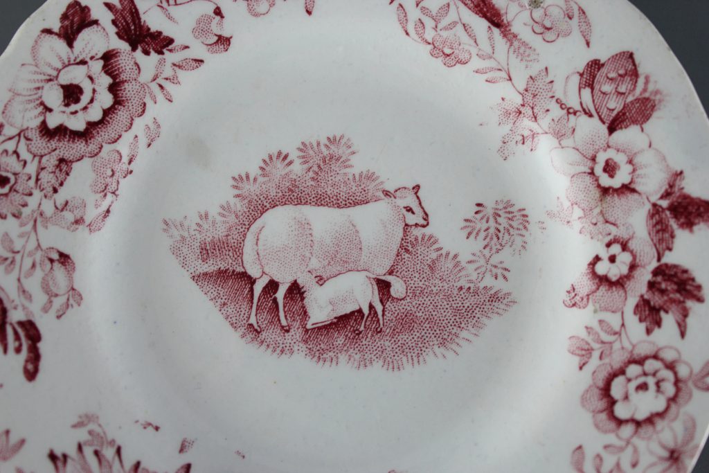 antique nursery plates