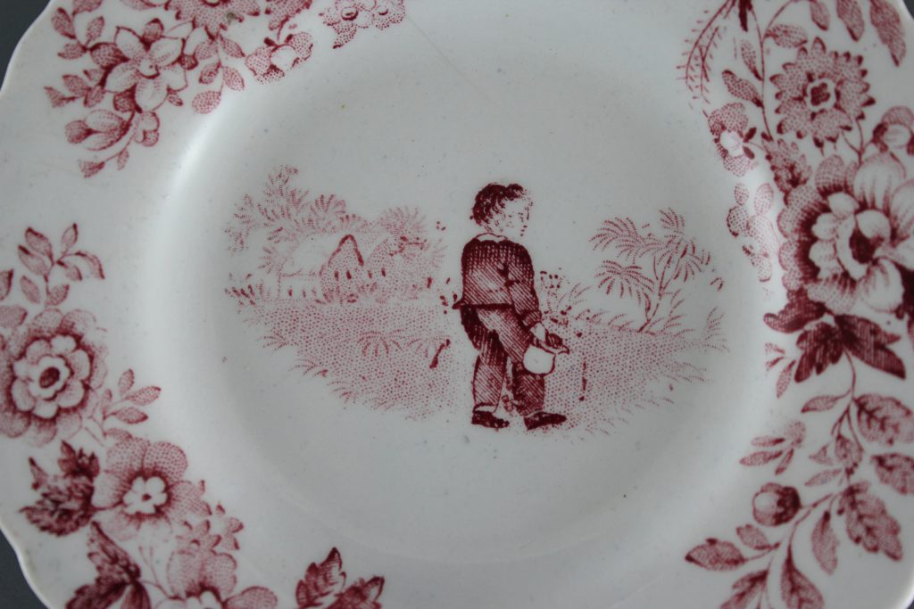 antique nursery plates