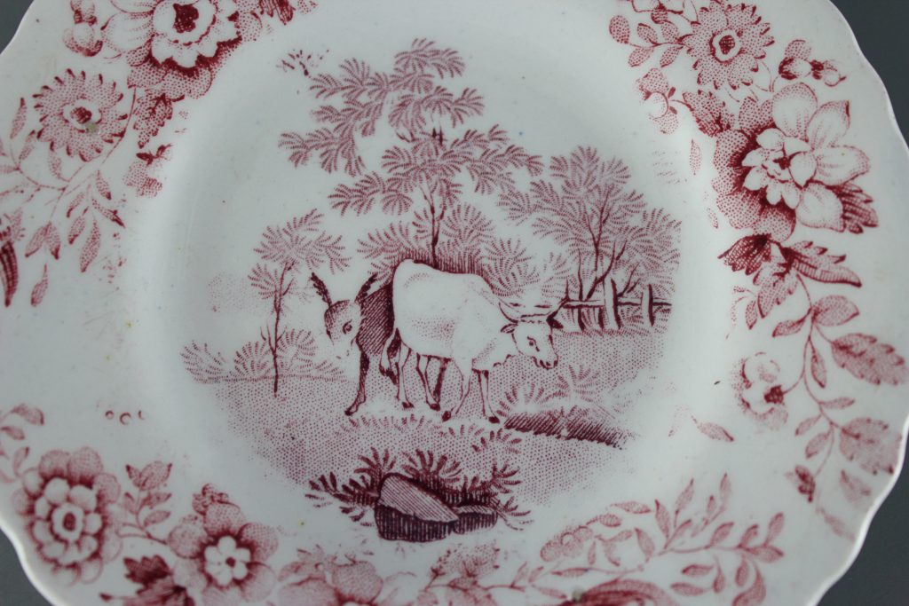 antique nursery plates