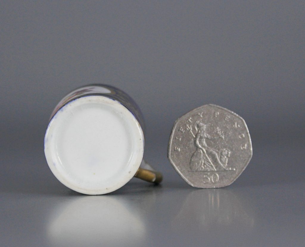 miniature porcelain mug