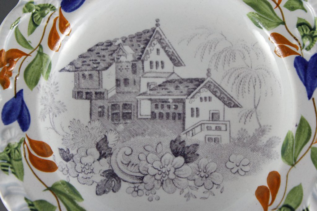 pearlware toy plate